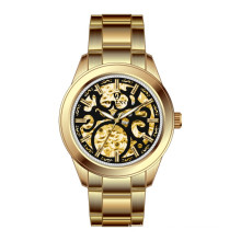 Lucky cloulds Skeleton Lady's Automatic Wrist watches